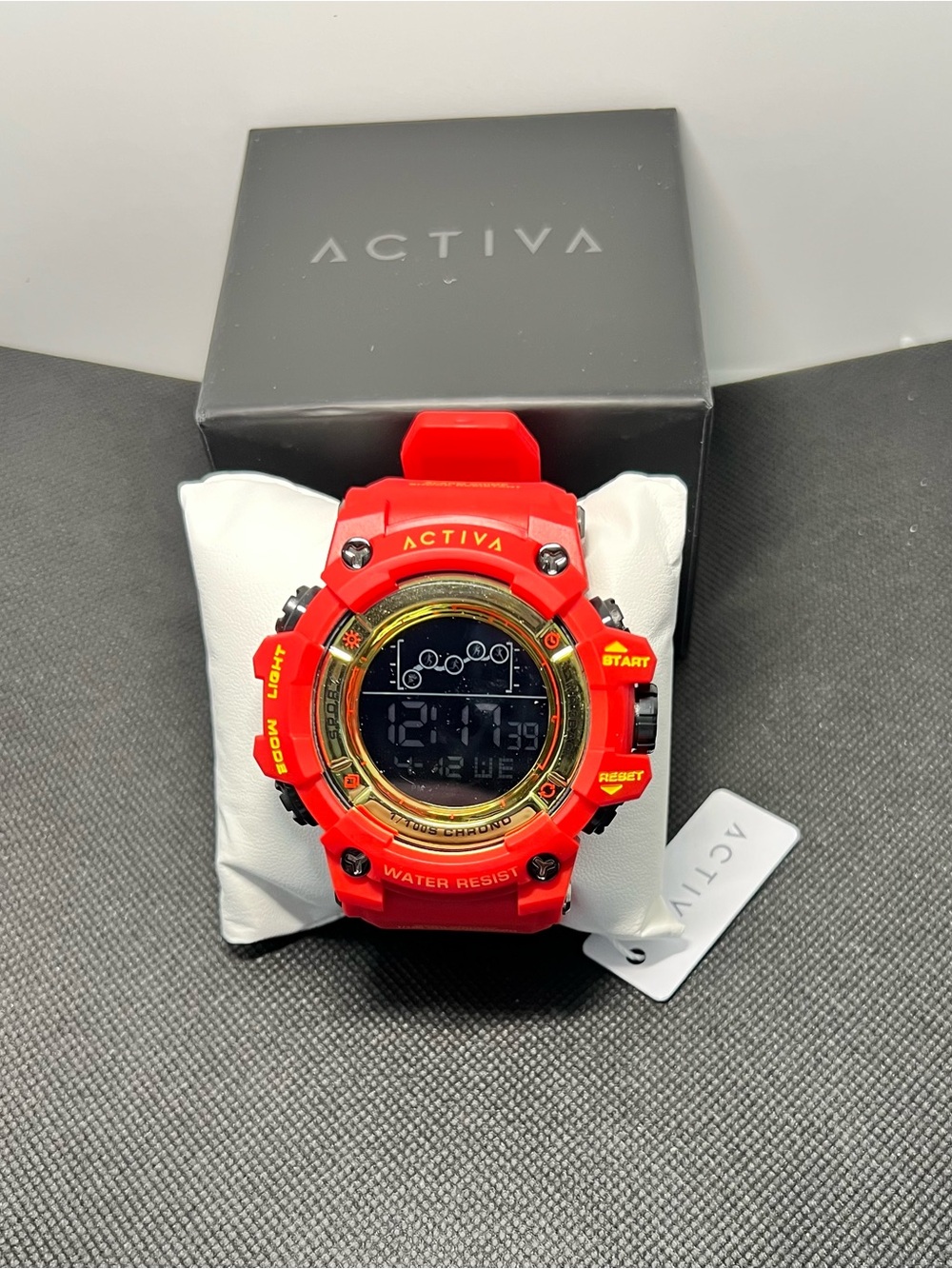 Invicta Red and Gold Digital Sports Watch
